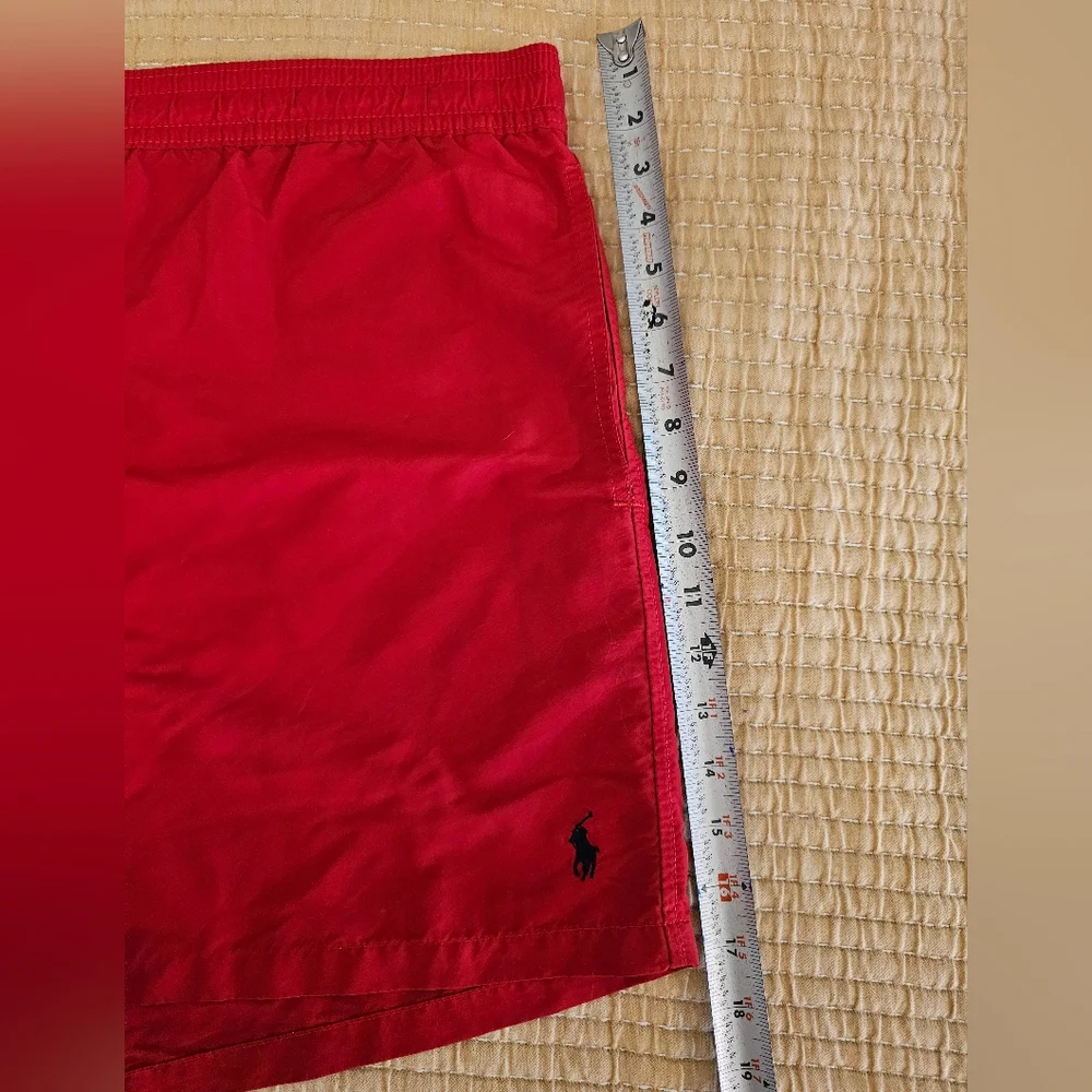 Polo Ralph Lauren Red‎ Men's Swim Trunk XXL Preppy Resortwear Beach Classic
